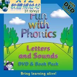 BBC 出品 國際主流的英語教學法 Fun with Phonics 拼音英語 第二篇 23-44集(完) 英語發音 DVD版(幼兒教學)(適用任何家用DVD播放機)